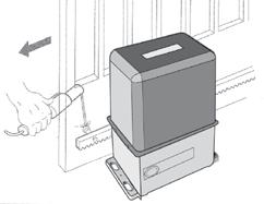 ENGLISH 5.4. Installazione del cremagliera 1) Posizionare il distanziale tre filettato sull elemento cremagliera, posizionandoli all inizio dell cancello.