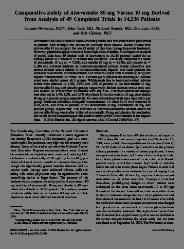 Ασφάλεια Ανάλυση 49 κλινικών μελετών Παρόμοιο προφίλ ασφάλειας μεταξύ ατορβαστατίνης 80mg και ατορβαστατίνης 10mg Συνολική συχνότητα εμφάνισης ΑΕ με ατορβαστατίνη