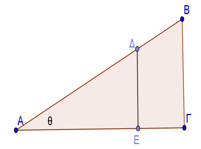 μιας οξείας γωνίας; 0,5, 5 2,, 2 5 Σε ορθογώνιο τρίγωνο ΑΒΓ (Α=90 ο ) δίνεται ότι Β=5 ο και 8 τις πλευρές ΑΓ και ΒΓ με προσέγγιση ενός δεκαδικού ψηφίου.