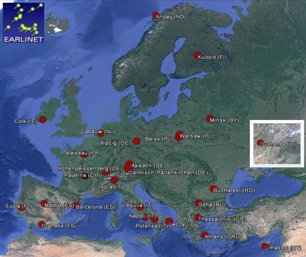 Σ ε λ 22 2.6 Ευρωπαϊκό δίκτυο Lidar EARLINET Το σύστημα Lidar του ΕΦΑ αποτελεί μέλος του ευρωπαικού δικτύου lidar EARLINET [Bösenberg et al., 2003] το οποίο ιδρύθηκε το 2000.