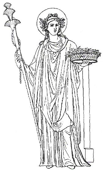 Civilización Deméter, diosa de las cosechas cambio, una diosa, la Tierra madre, venerada bajo nombres diversos, entre los cuales se encontraba el de Deméter.