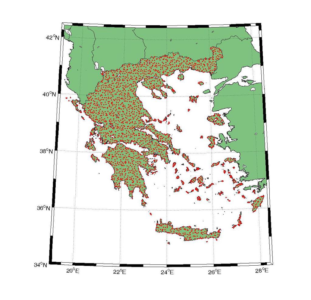 ίκτυο κοινών σηµείων (ΠΜΣ) 2466 σηµεία (!