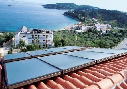 Έργα Ηλιοθερμίας case studies. (Hotel Villa Anastasia, κιάθος) 31,5 m 2 ζσλλεκηών Απόζβεζη: τρόνια: 5,97 Αξ. Γσκαηίσλ/Κιηλψλ: 25/60 Γνρεία 1800lt Πξνυπνινγηζκφο: 23.