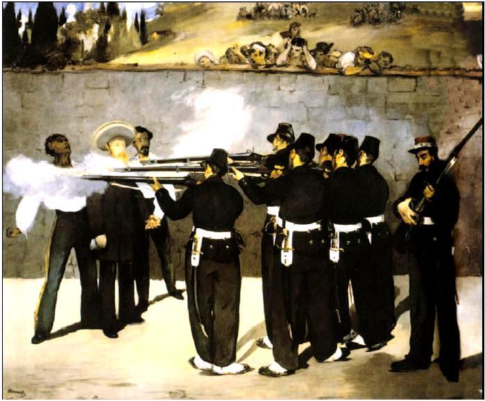 Μανέ, Η εκτέλεση του Αυτοκράτορα, 1867, Μανχάιμ, Κούνστχάλε.