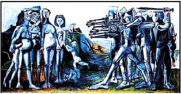 Πάμπλο Πικάσο, Σφαγή στην Κορέα, 1951, Παρίσι, Μουσείο Πικάσο.