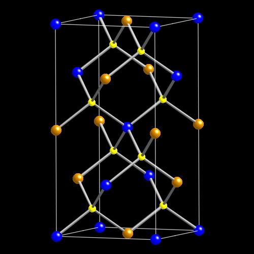 15 Structure 13 Prototype: CuFeS 2 (chalcopyrite) SBS/PS: E1 1 /ti16 SG # 122: I 42d (D 12 2d ) Lattice complex: Cu @ 4a(0,0,0); Fe @ 4b(0,0, 2 1); S @ 8d(x, 1 4, 8 1) with x = 1 4 Compound a c