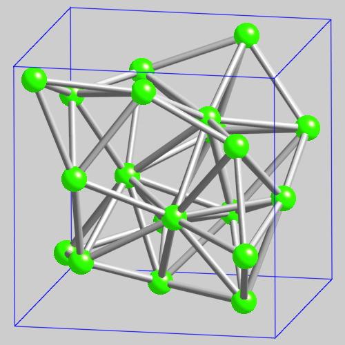 28 Structure 26 Prototype: β-mn SBS/PS: A13/cP20 SG # 213: P4 1 32 (O 7 ) Lattice parameters: a