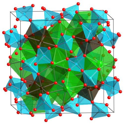 77 Structure 75 Prototype: Garnet: Ca 3 Fe 2 Si 3 O 12 SBS/PS: /ci160 SG # 230: Ia 3 (O 10 h ) Lattice parameters: a = 1.