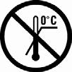 LOT Symbol Definition En: Lower limit of temperature ( 2 C) Cz: Spodní teplotní limit ( 2 C) El: Κατώτερο όριο θερμοκρασίας ( 2 C) Pl: Dolny zakres temperatury ( 2 C) En: Do not freeze (> 0 C) Cz: