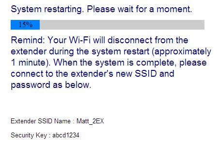 Εάν το Wi-Fi extender δε μπορεί να ανακτήσει μια διεύθυνση IP από το υπάρχον router/access point σας, τότε επιλέξτε το κουμπί Static IP για να αναθέσετε μία διεύθυνση IP στο extender.