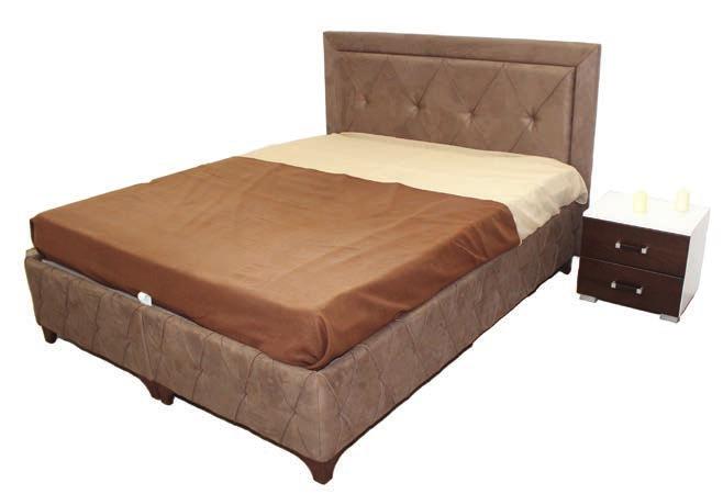 Κρεβάτι ΡΟΜΒΟΣ με αποθηκευτικό χώρο, ντυμένο με υφάσματα άριστης ποιότητας