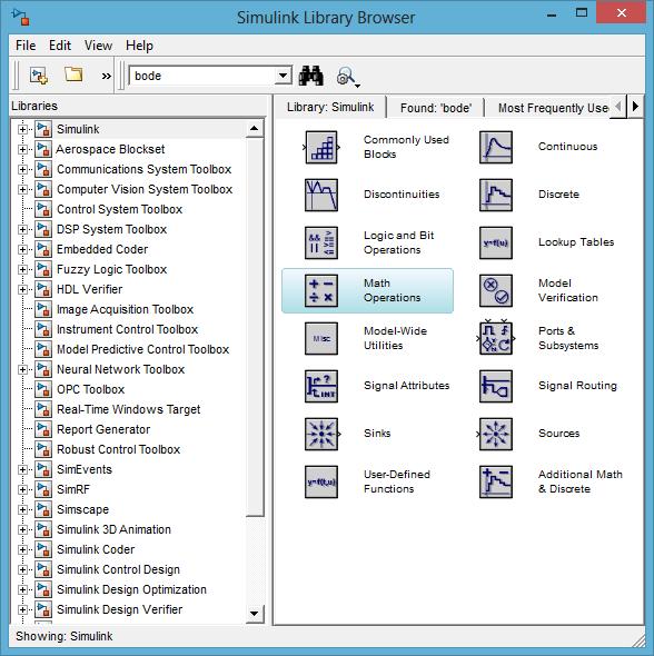 Για να περάσουμε στην οθόνη εργασίας του Simulink, αρκεί να το καλέσουμε γράφοντάς το στην οθόνη. Σχήμα 1.