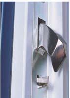 4 types available, 3 up to 17 lock points. Automatic 3 point lock that secures when the door closes.