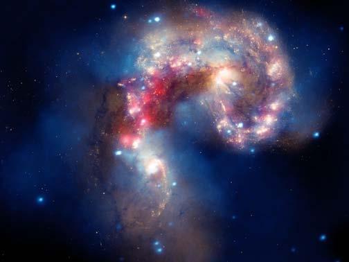 Οι γαλαξίες Antennae σε σύνθεση