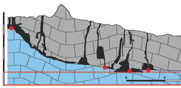 VODE KLASIčNEGA KRASA NA KLASIČNEM KRASU DOMUJE POSEBEN GEOLOŠKI POJAV, KI GA IMENUJEMO MREŽA PODZEMNE TIMAVE, t.j. sestav podzemnih vodnih tokov, ki se razvija tudi pod morsko gladino.