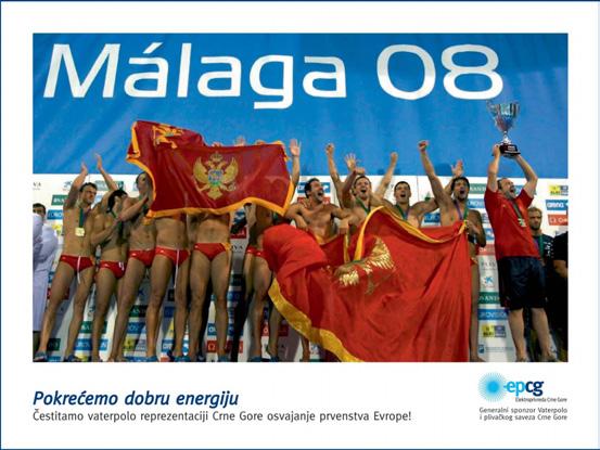 СПОРТ зна чај но до при но си про мо ви са њу на ше др жа ве и ње ног име на и да ва тер по ли сти по сти жу од лич не ре зул та те, због че га их је Елек тро при вре да и пре по зна ла као колек тив