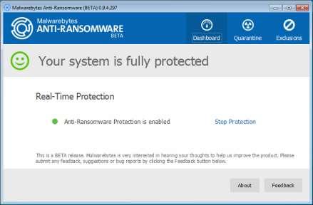 Χρησιμοποιήστε ένα καλό antivirus το οποίο θα είναι ικανό να σταματήσει ένα ransomware μόλις εμφανιστεί.