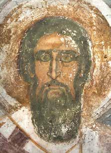 St Sava of Serbia, parekklesion of St Simeon in Studenica одређених архијереја, јасно је да је архиепископ Данило у архијереју насликаном на крају северног дела Литургијске службе у Светим апостолима
