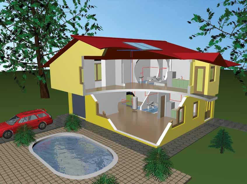 M Solarni kolektor Solarni sistem Solarni boljer Instalaciona šema ESK 2.5 SB / ESK 2.5 SB U Solarni sistem sa dva izmenjivača ESK 2.