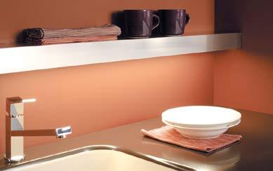 Linero Kitchen accessories in stainless steel finish for wall or panel mounting.