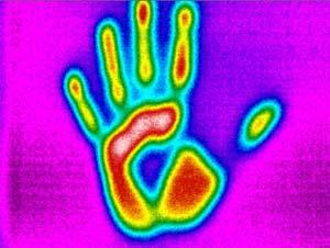 In medicina termografia sau imageria termica poate fi folosita ca