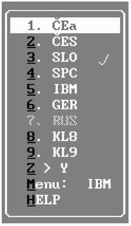 59 A do tretice: klávesnice. T602 obsahuje niekoľko štandardných klávesníc, medzi ktorými sa možno v ľubovoľnom okamihu prepínať a používať ich znaky. Načo je užívateľovi viac klávesníc?