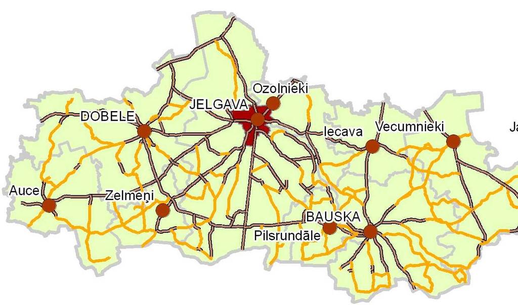 Iedzīvotāju blīvums Dobeles novadā 1.4.3. attēls.