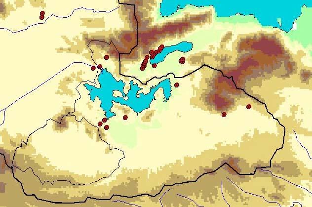 της λεκάνης των Βαγίων), ενώ το µέσο υψόµετρό της ανέρχεται σε 201.4 m.