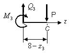 8-сурет Күштерді тік оське проекциялап көлденең күштің теңдеуін аламыз. y 0 Q3 0 Q3, 4. Демек, бұл алапта Q 3 шамасы тұрақты, таңбасы плюс.