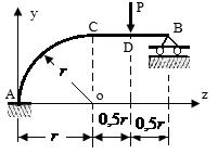 Мысалы, раманың А қимасындағы моменттің шамасын табайық. M A =,166 ql +0,34 ql -0,39 ql - ql =0,16 ql.