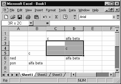 MS Excel Priručnik za vežbe iz informatike i informacionih tehnologija Opsegu se može pridružiti naziv (Range Name). Najmanji opseg je jedna ćelija, a najveći čitava radna tabela.