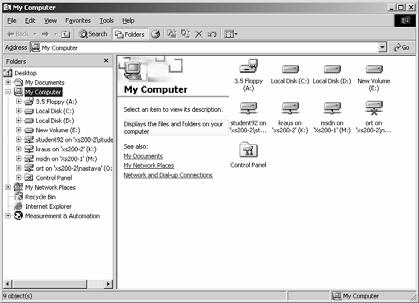 Opis računara i operativni sistem otvorili prozor Exploring - (C:), kao što je prikazano na slici 1. desno. U Windows 95, 98 i NT Istraživač je u grupi Programs (Start/Programs/Windows Explorer).