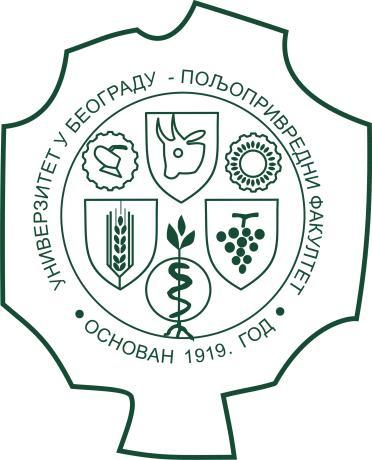 INFORMATOR O RADU Univerzitet u Beogradu POLjOPRIVREDNI FAKULTET