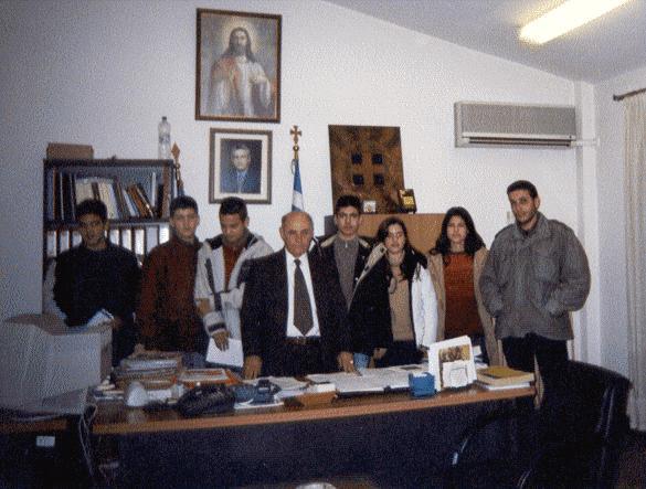 Την Τετάρτη 24 Δεκεμβρίου του έτους 2003 πραγματοποιήθηκε συνάντηση μεταξύ των μαθητών που συμμετέχουν στην περιβαλλοντική μελέτη και του Δημάρχου του Δήμου Κορώνειας, κ.