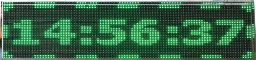 Επιγραφή Κυλιόμενων Μηνυμάτων 2 όψεων (Led Display) Module Green 2D, 16x32 cm