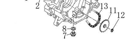 01711 15202-F39-0000 SPROCKET DRIVEN 1 01712 90703-F39-0000 CIRCLIP 11 1 01713 04CH-70 CHAIN 1 01714 15301-F39-0000 PIPE, DELIVERY I 1