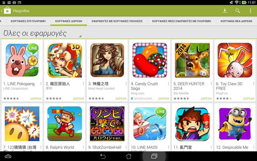 Play Store Μπείτε σε πολλά διασκεδαστικά παιχνίδια και εφαρμογές στο Play Store χρησιμοποιώντας τον λογαριασμό Google σας. ΣΗΜΑΝΤΙΚΟ!