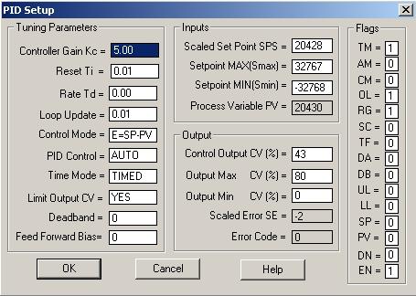 Slika 1 PID instrukcija Parametri PID regulatora podešavaju se u prozoru koji je prikazan na slici 2.