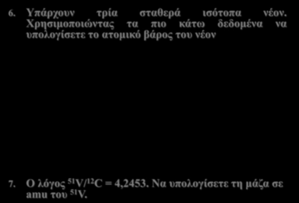 6. Υπάρχουν τρία σταθερά