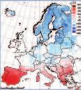 godine: Temperature Oborine Promjena u prosječnoj godišnjoj temperaturi (ºC) Promjena u