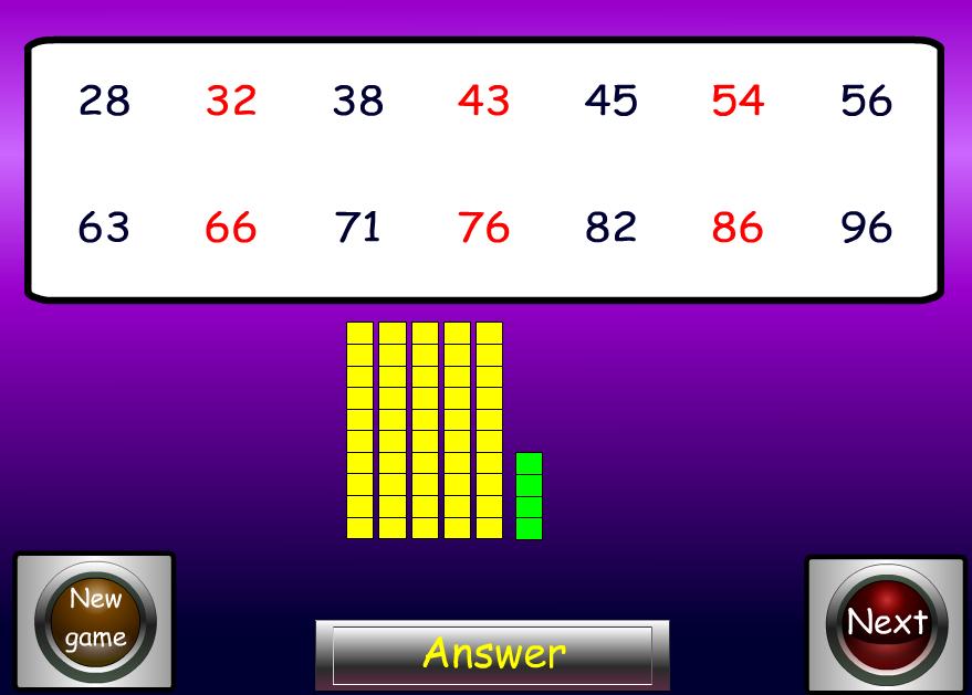 f=bingocountingv5 Από την αρχική σελίδα να επιλέξεις Counting in tens»