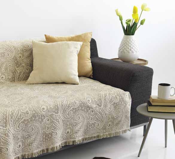 180 X 300 71,90 Lace cream ΡΙΧΤΑΡΙΑ CHENILLE JACQUARD 2 colors cream, 