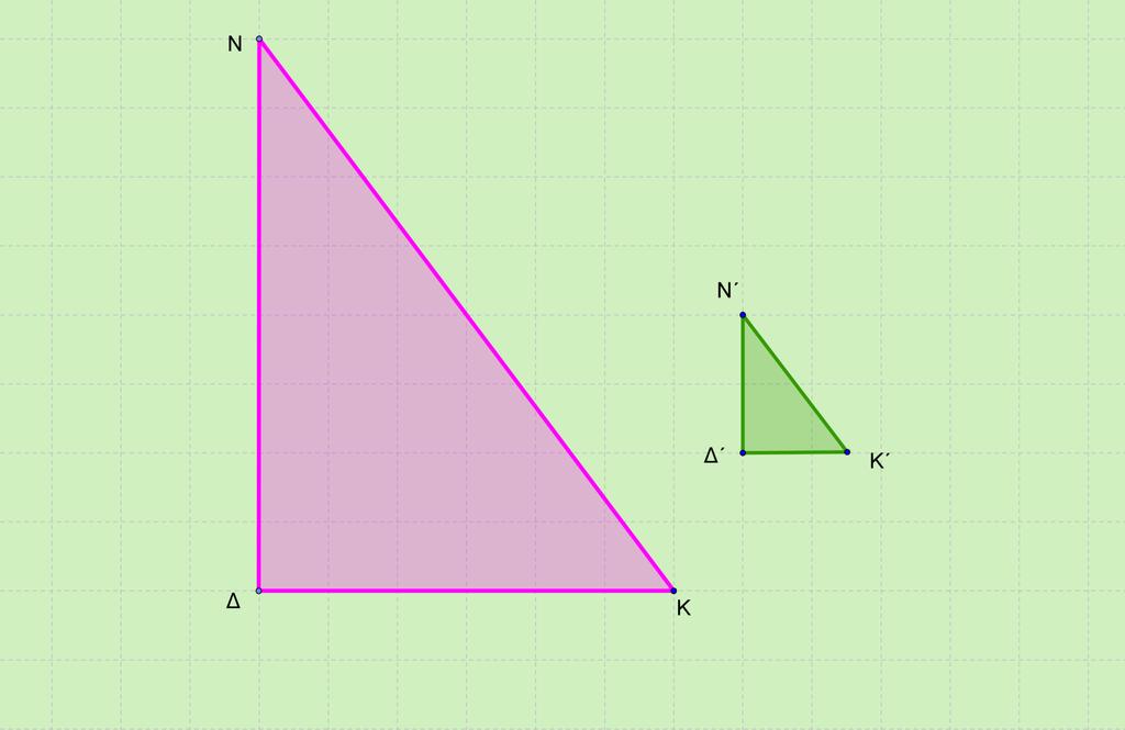 8. Δίνονται τα ορθογώνια τρίγωνα ΔΝΚ, Δ= 90 0 με ΔΝ=32cm, ΝΚ=40cm και Δ Ν Κ, Δ = 90 0 με Δ Κ = 6cm και Ν=Ν.