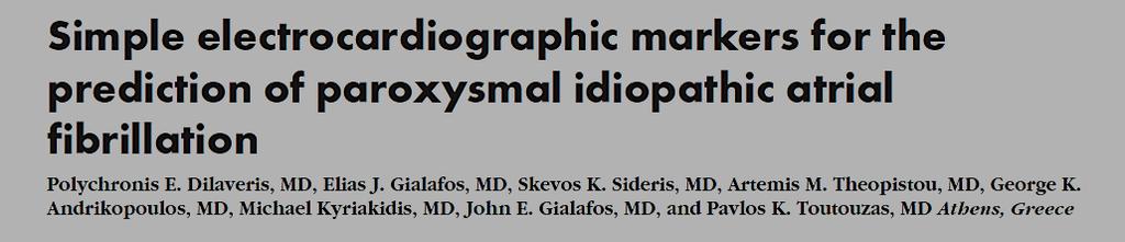 P-wave dispersion in patients