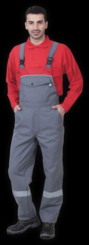 Φόρμα τιράντα Workers Dungarees Workers Κωδικός Code : 50-15-52 Διχρωμία στο άνω μέρος με λευκό ρέλι στη ραφή. Λάστιχο στη μέση για σωστή εφαρμογή.