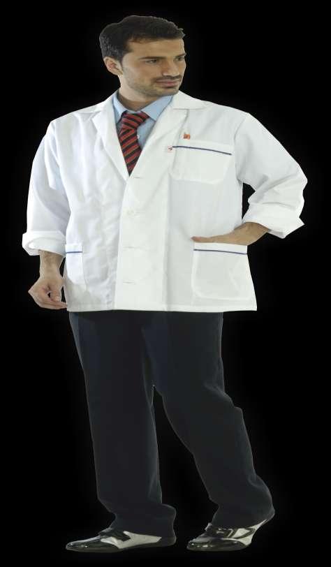 ΙΑΤΡΙΚΕΣ ΣΤΟΛΕΣ MEDICAL UNIFORMS Σακάκι Ιατρού με ρέλι Medical Coat with pipe Κωδικός Code : 50-30-66 KP Κλείνει μπροστά με λευκό κουμπί.