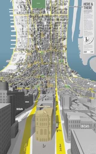 ΠΑΡΑΔΕΙΓΜΑΤΑ ΚΑΜΠΥΛΩΣΗΣ ΕΔΑΦΟΥΣ (3D) Here & There: a horizonless projection in Manhattan Δύο εκδοχές του χάρτη