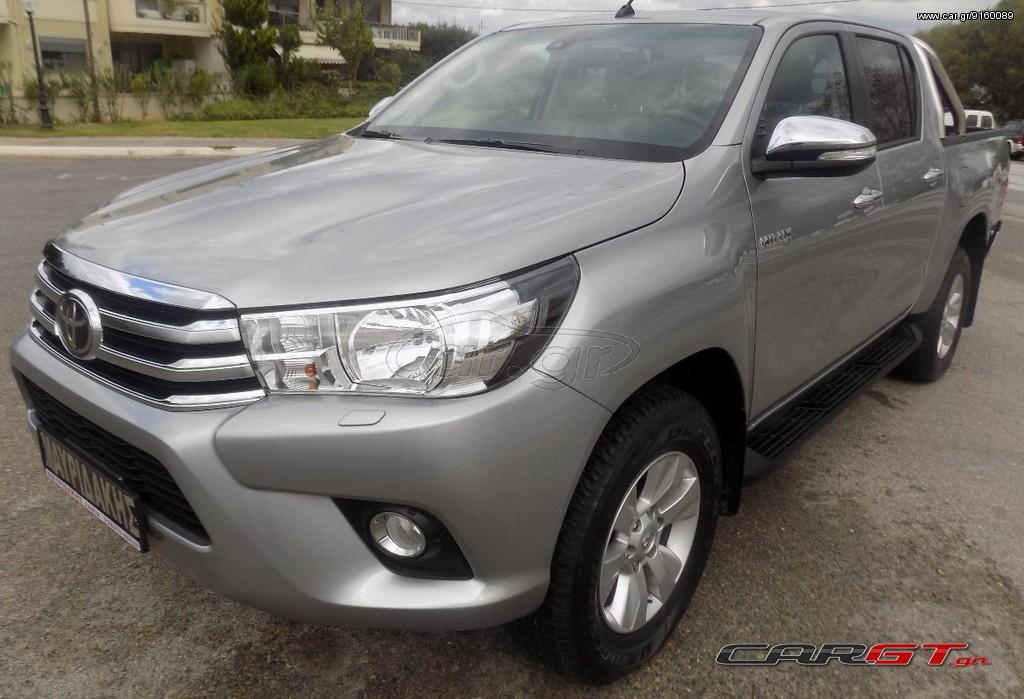 Toyota Hilux 2017 1 TOYOTA HILUX 2400cc με 150rs ΚΑΙΝΟΎΡΓΙΑ ΕΤΟΙΜΟΠΑΡΑΔΩΤΑ ΣΕ ΌΛΑ ΤΑ ΧΡΏΜΑΤΑ * 6 χρόνια εγγύηση * έκδοση CRUISER * με αυτόματο κιβώτιο ταχυτήτων * διαθέτει οθόνη αφής 7 ιντσών * με