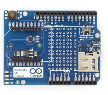 Wireless SD Shield Συμβατό με Xbee module ασύρματης δικτύωσης που έρχεται από την εταιρεία Digi.