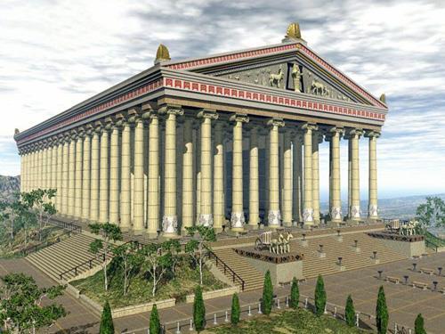 Ο περίφημος ναός της Άρτεμης στην Έφεσο ήταν ένα από τα επτά θαύματα του αρχαίου κόσμου Ιωνικός δίπτερος ναός